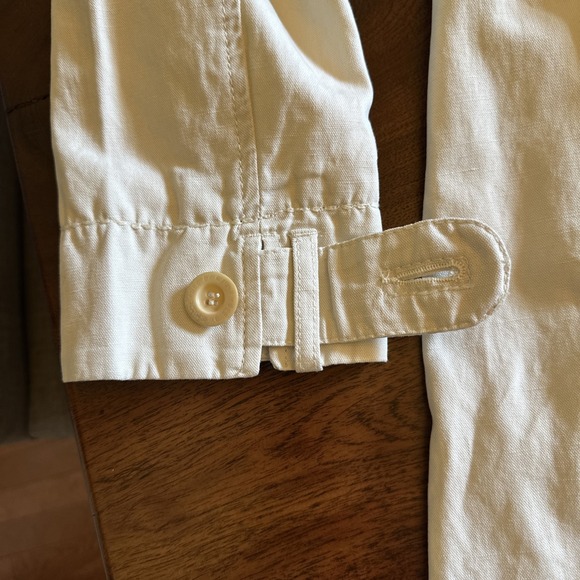 Woman's Long Trench Coat See By Chloe US Sz 4 Light Khaki Button Tie Waist - Picture 13 of 15